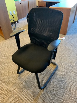 Black Sled Base Side Chair