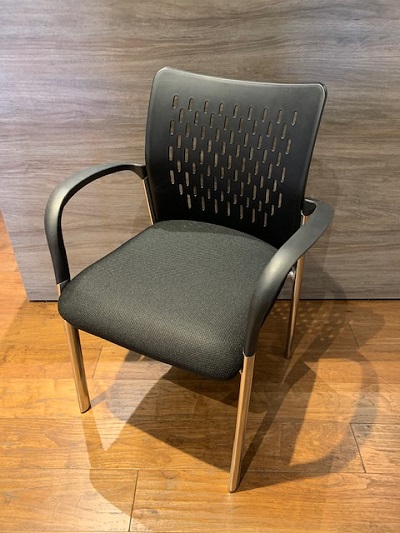 OfficeSource Black Side Chair
